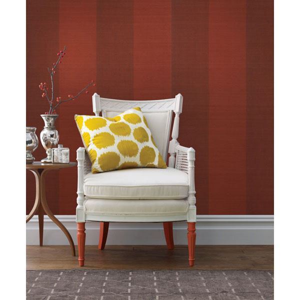 Yi Min Red Grasscloth  | Brewster Wallcovering - The WorkRm