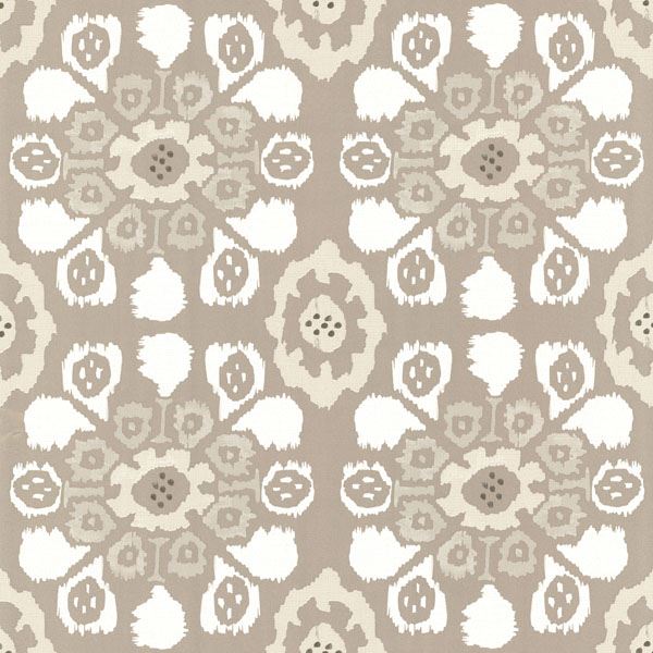 Valencia Taupe Ikat Floral