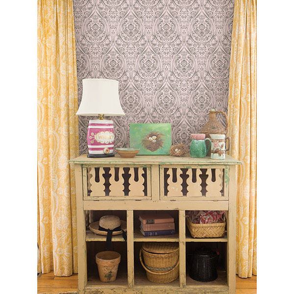 Gypsy Light Pink Damask  | Brewster Wallcovering - The WorkRm