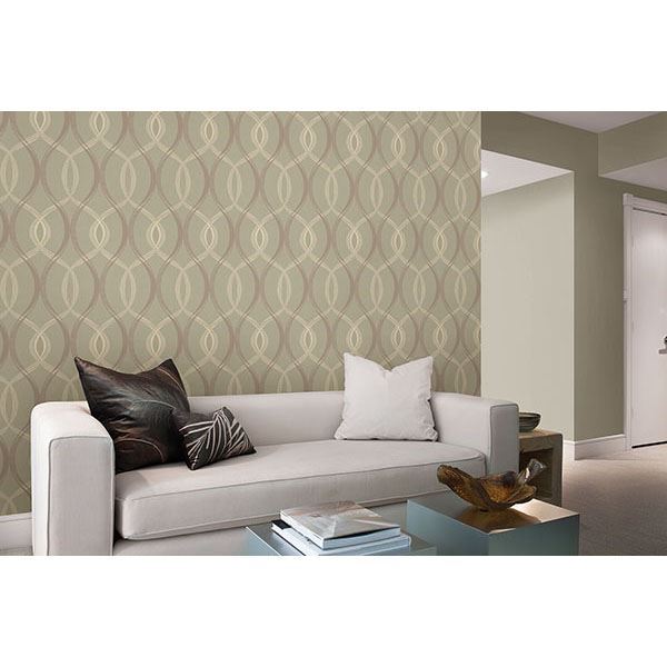 Echo Taupe Lattice  | Brewster Wallcovering - The WorkRm