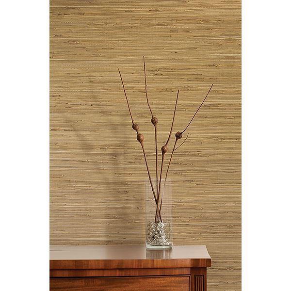 Daria Beige Grasscloth - Brewster Wallcovering