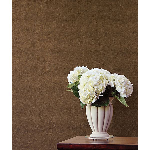 Yulia Chestnut Wall Cork - Brewster Wallcovering