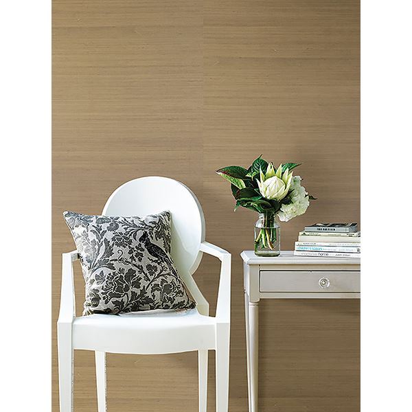 Ruslan Champagne Grasscloth - Brewster Wallcovering