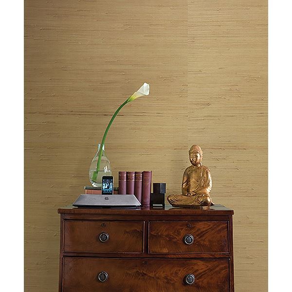 Kostya Beige Grasscloth - Brewster Wallcovering