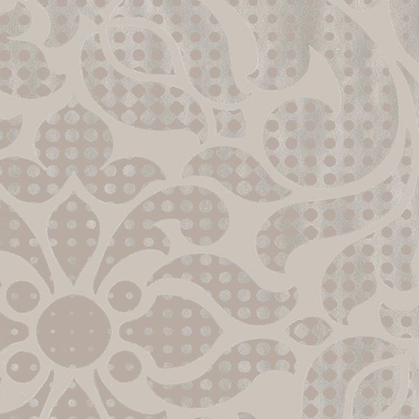 Picture of Leanne Taupe Metallic Dot Medallion