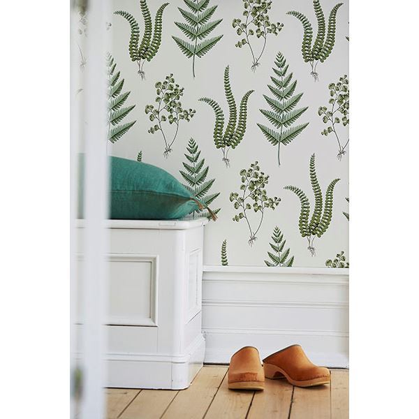 Ebele White Herbs - Brewster Wallcovering