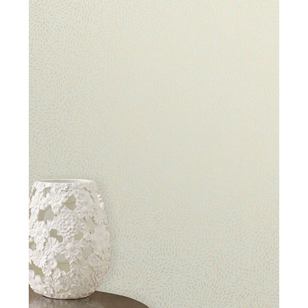 Mezzo Green Floral - Brewster Wallcovering