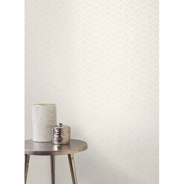 Cadenza Grey Geometric - Brewster Wallcovering