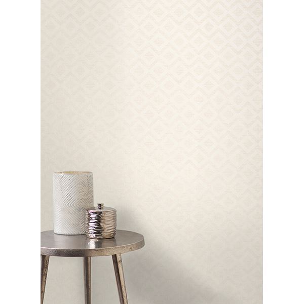 Cadenza Cream Geometric  | Brewster Wallcovering - The WorkRm