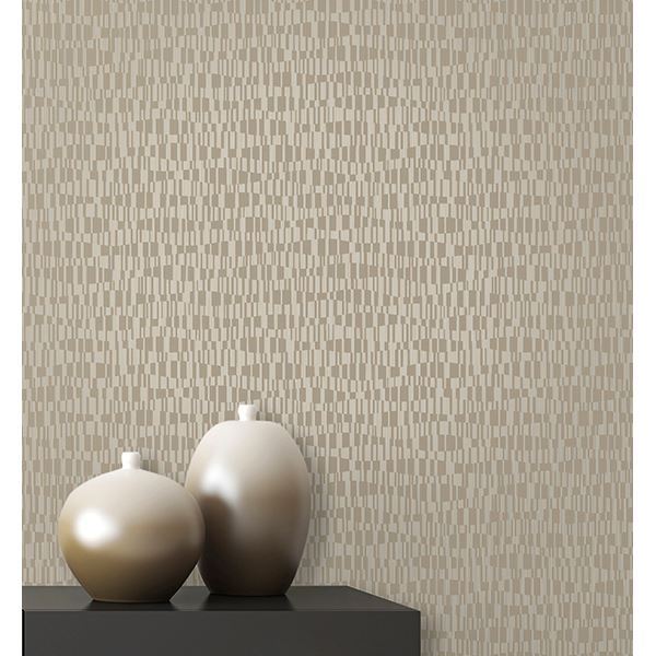 Atonal Taupe Stripe  | Brewster Wallcovering - The WorkRm