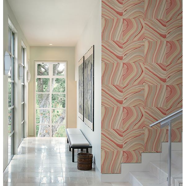 Agate Coral Stone  | Brewster Wallcovering - The WorkRm