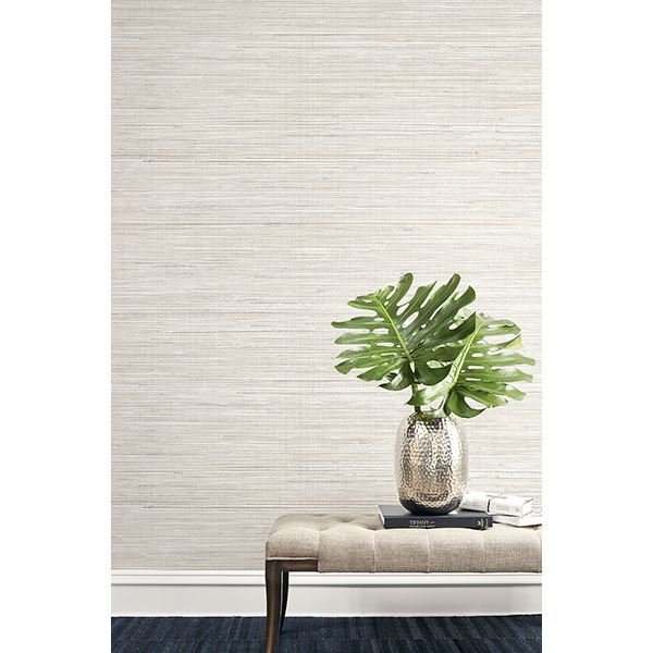 Baja Grass Brown Texture Wallpaper - Brewster Wallcovering