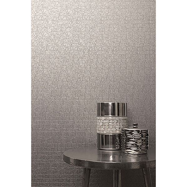 Urbana Grey Geometric Texture Wallpaper - Brewster Wallcovering