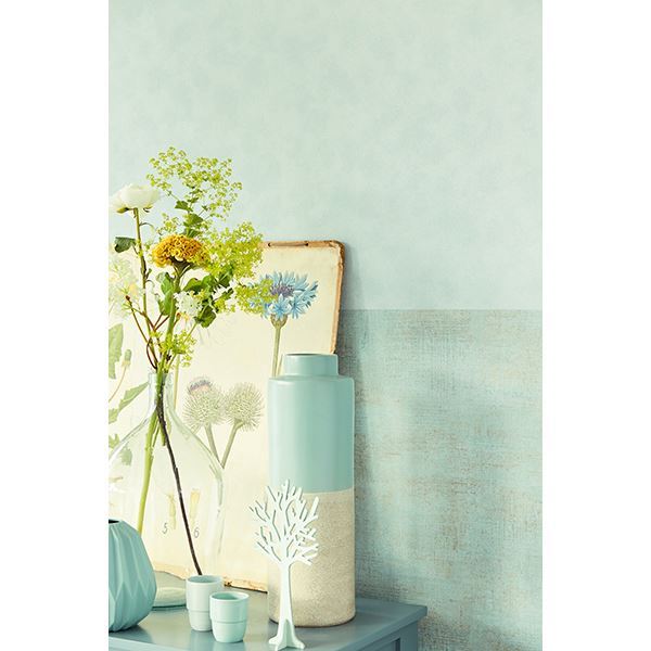 Tejido Turquoise Texture Wallpaper - Brewster Wallcovering