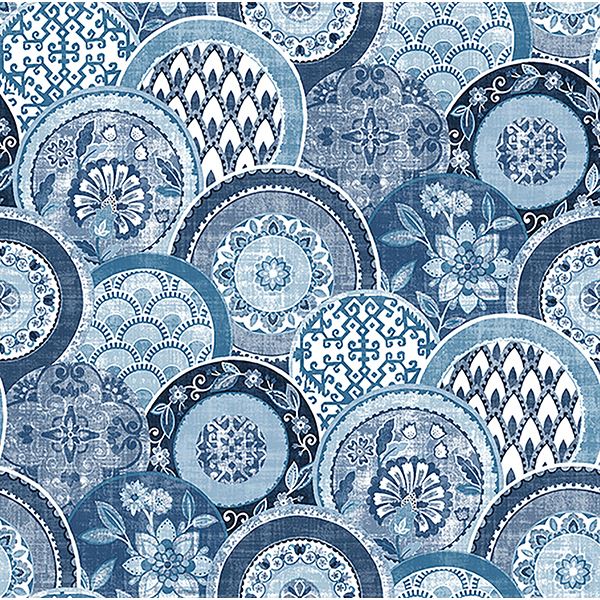 Picture of Laguna Blue Plate Wallpaper