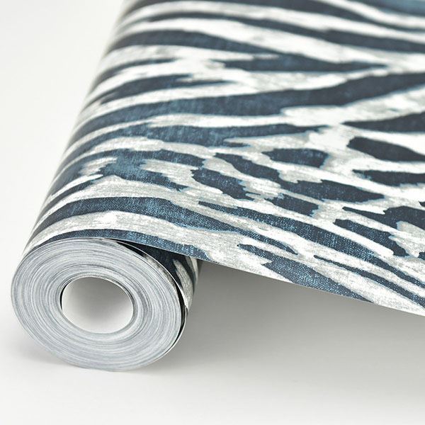 Splendid Blue Animal Print Wallpaper  | Brewster Wallcovering - The WorkRm