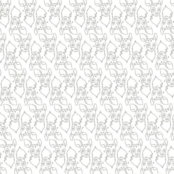 Picture of Oh Deer White Animal Wallpaper