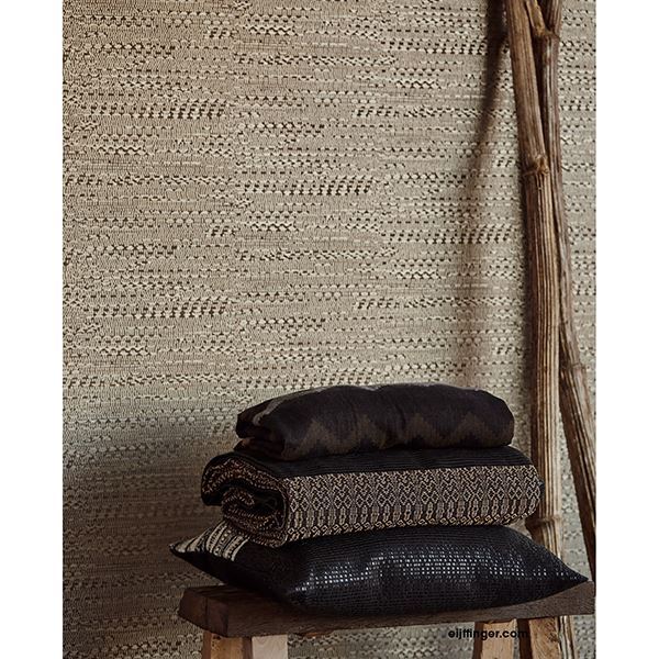 Texture Brown Takamaka Wallpaper - Brewster Wallcovering