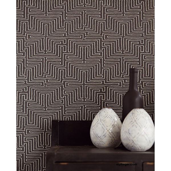 Texture Espresso Kairo Wallpaper - Brewster Wallcovering