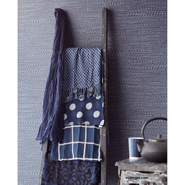 Texture Dark Blue Takamaka Wallpaper  | Brewster Wallcovering - The WorkRm