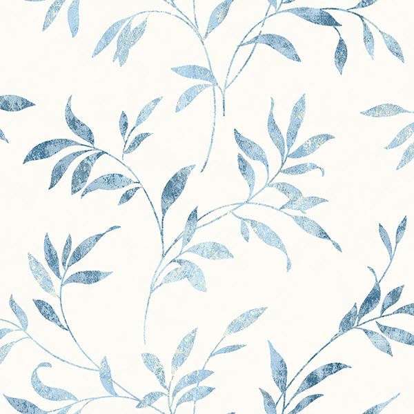 Brewster Wallcovering-Sanibel Light Blue Trail Wallpaper