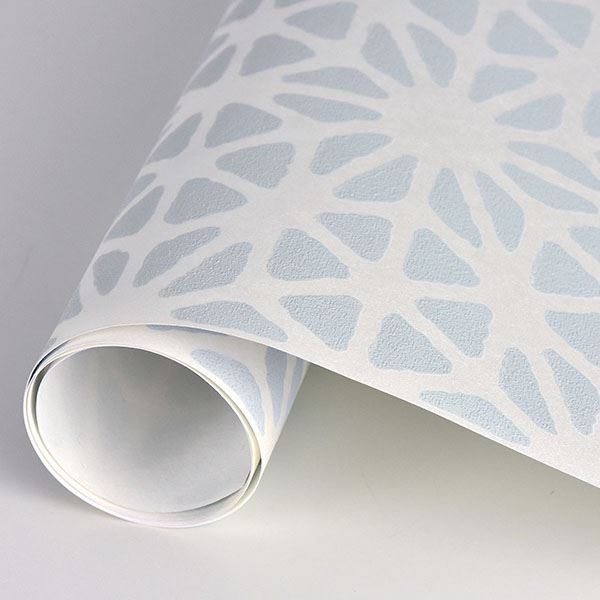 Prism Light Blue Geometric Wallpaper  | Brewster Wallcovering - The WorkRm