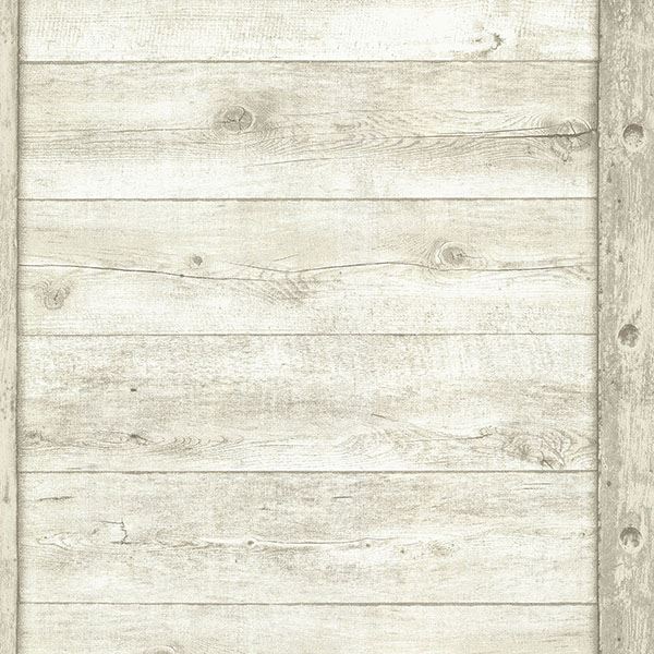 Brewster Wallcovering-Absaroka Off-White Shiplap Wallpaper