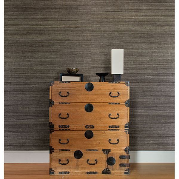 Yunnan Brown Grasscloth Wallpaper  | Brewster Wallcovering - The WorkRm