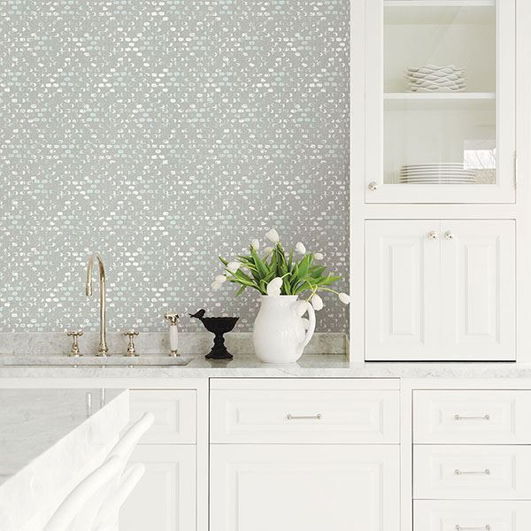 Blissful Light Blue Harlequin Wallpaper  | Brewster Wallcovering - The WorkRm