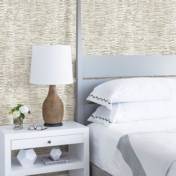 Nuance Taupe Abstract Texture Wallpaper - Brewster Wallcovering