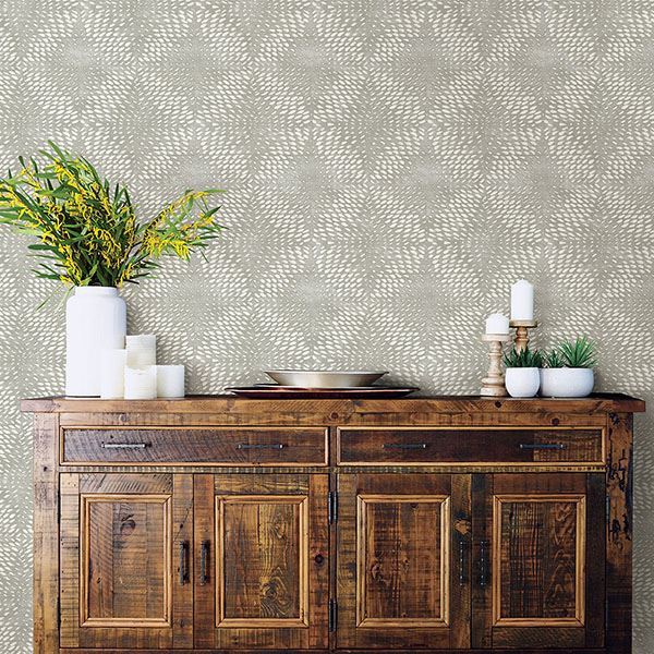 Ethos Grey Abstract Wallpaper  | Brewster Wallcovering - The WorkRm