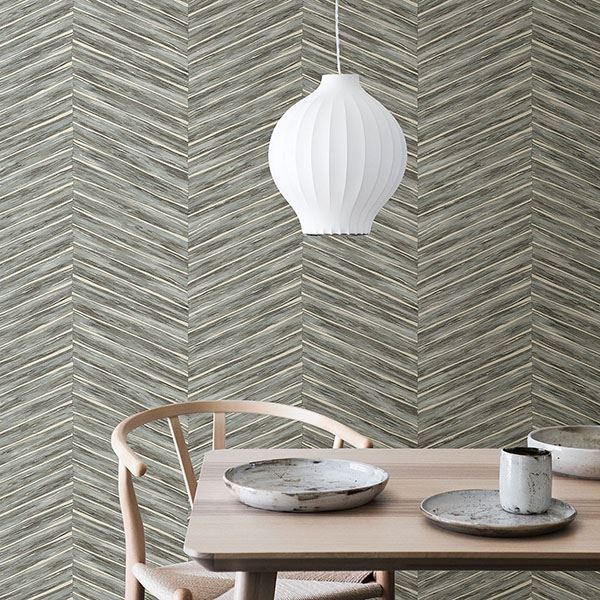 Aldie Light Blue Chevron Weave Wallpaper  | Brewster Wallcovering - The WorkRm