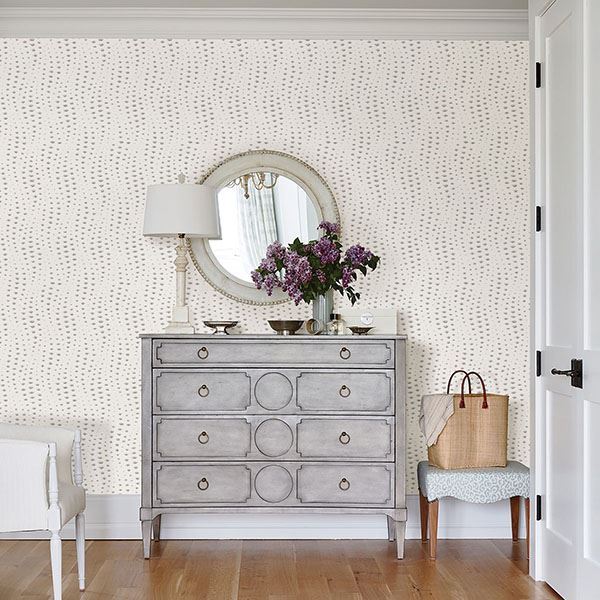 Wavelength Platinum Wallpaper by Sarah Richardson - Brewster Wallcovering