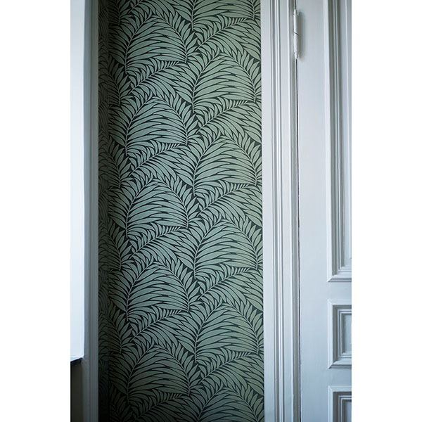 Myfair Olive Leaf Wallpaper - Brewster Wallcovering