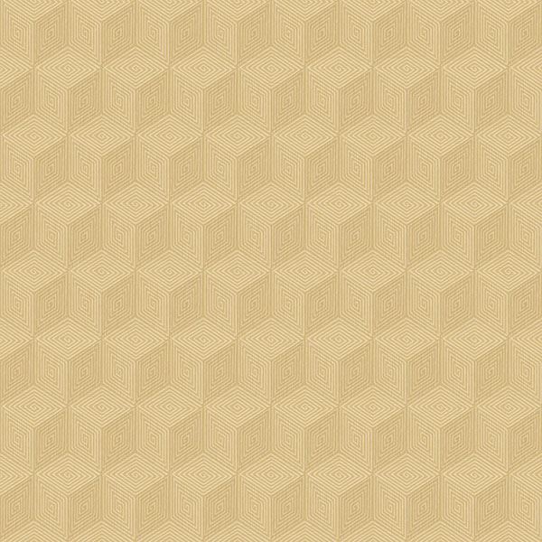 Picture of Claremont Wheat Geometric Wallpaper