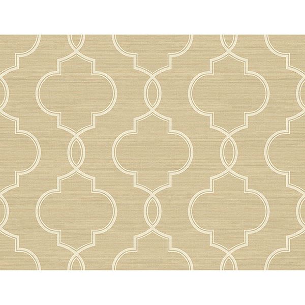 Picture of Malo Wheat Sisal Ogee Wallpaper