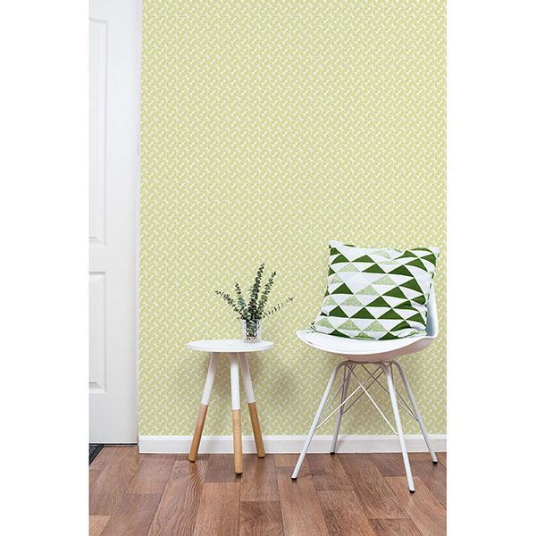 Stockholm Lime Geometric Wallpaper - Brewster Wallcovering