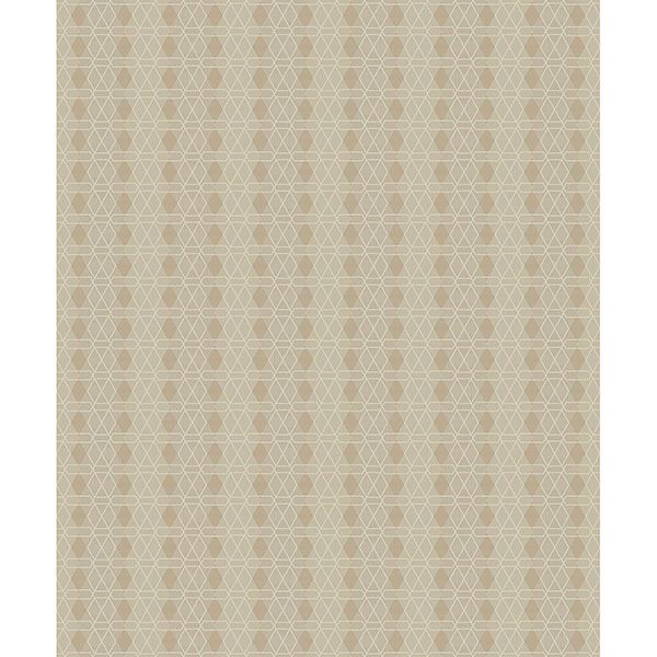 Picture of Taylor Beige Diamond Wallpaper