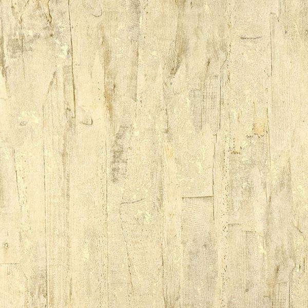 Brewster Wallcovering-Lindens Light Yellow Wood Wallpaper