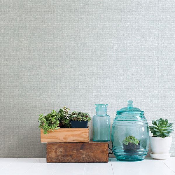 Nina Light Blue Texture Wallpaper  | Brewster Wallcovering - The WorkRm