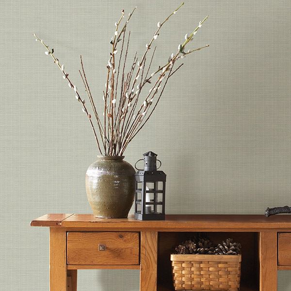 Kent Beige Grasscloth Wallpaper - Brewster Wallcovering