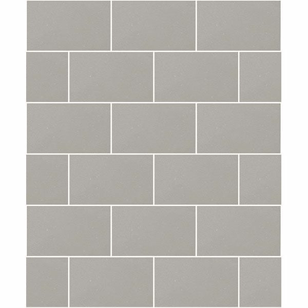 Picture of Neale Light Grey Subway Tile Wallpaper