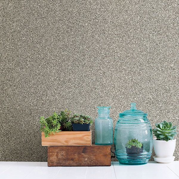 Emirates Grey Asphalt Wallpaper - Brewster Wallcovering