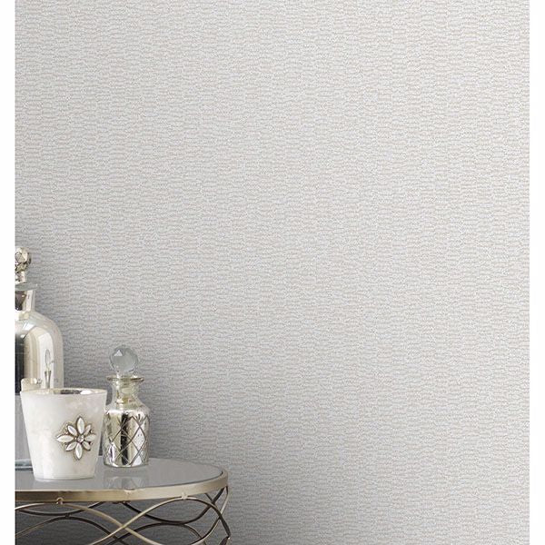 Fleur Cream Texture Wallpaper - Brewster Wallcovering