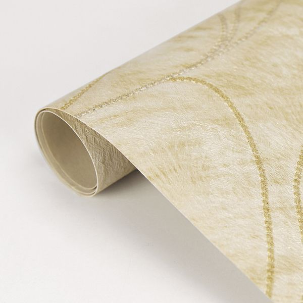 Abruzzo Cream Wolf Wave Wallpaper - Brewster Wallcovering