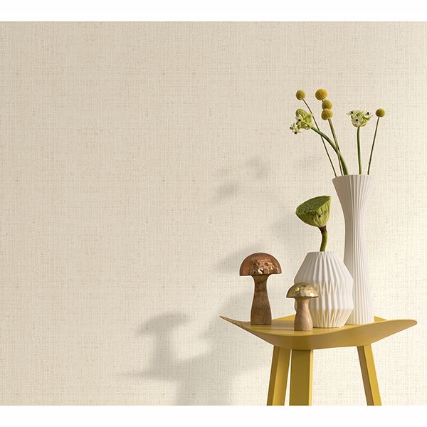 Vanora Honey Linen Wallpaper - Brewster Wallcovering