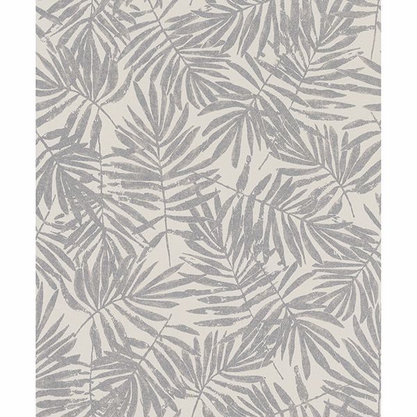 Picture of La Veneziana Pewter Leaf Wallpaper