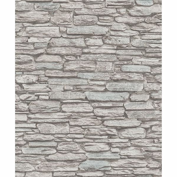 Brewster Wallcovering-Kamen Brown Stone Wallpaper