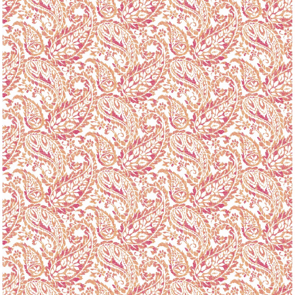 Brewster Wallcovering-Adrian Pink Paisley Wallpaper