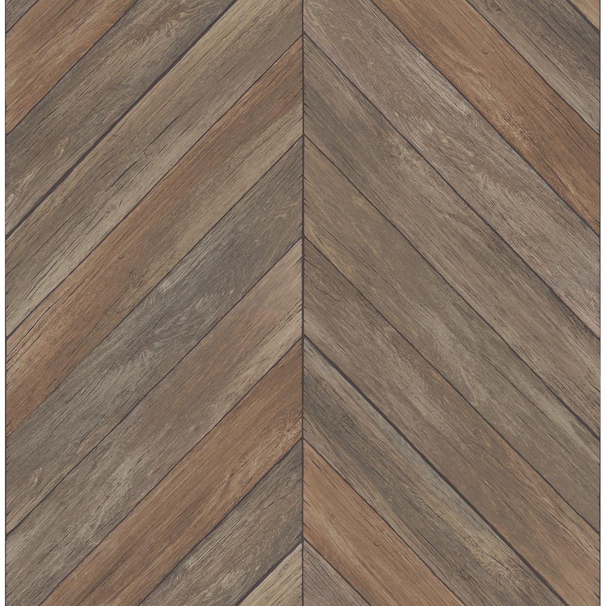 Brewster Wallcovering-Parisian Brown Parquet Wallpaper